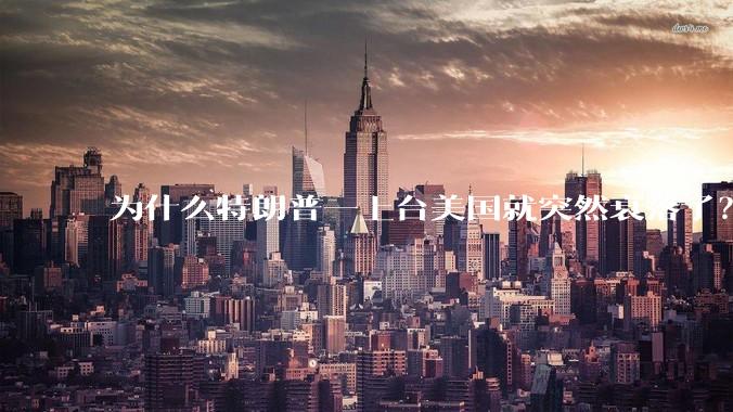 为什么特朗普一上台美国就突然衰落了？